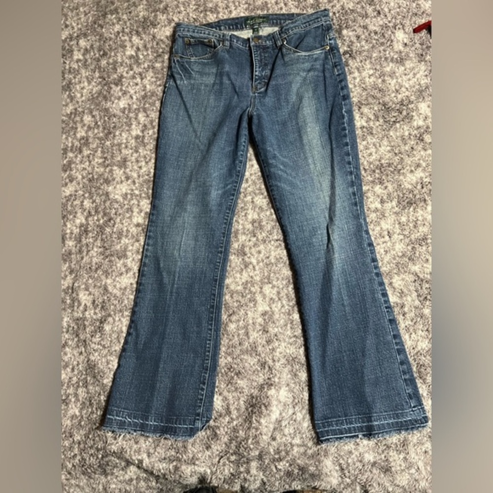 Ralph Lauren Blue Flare Wide Leg Jeans